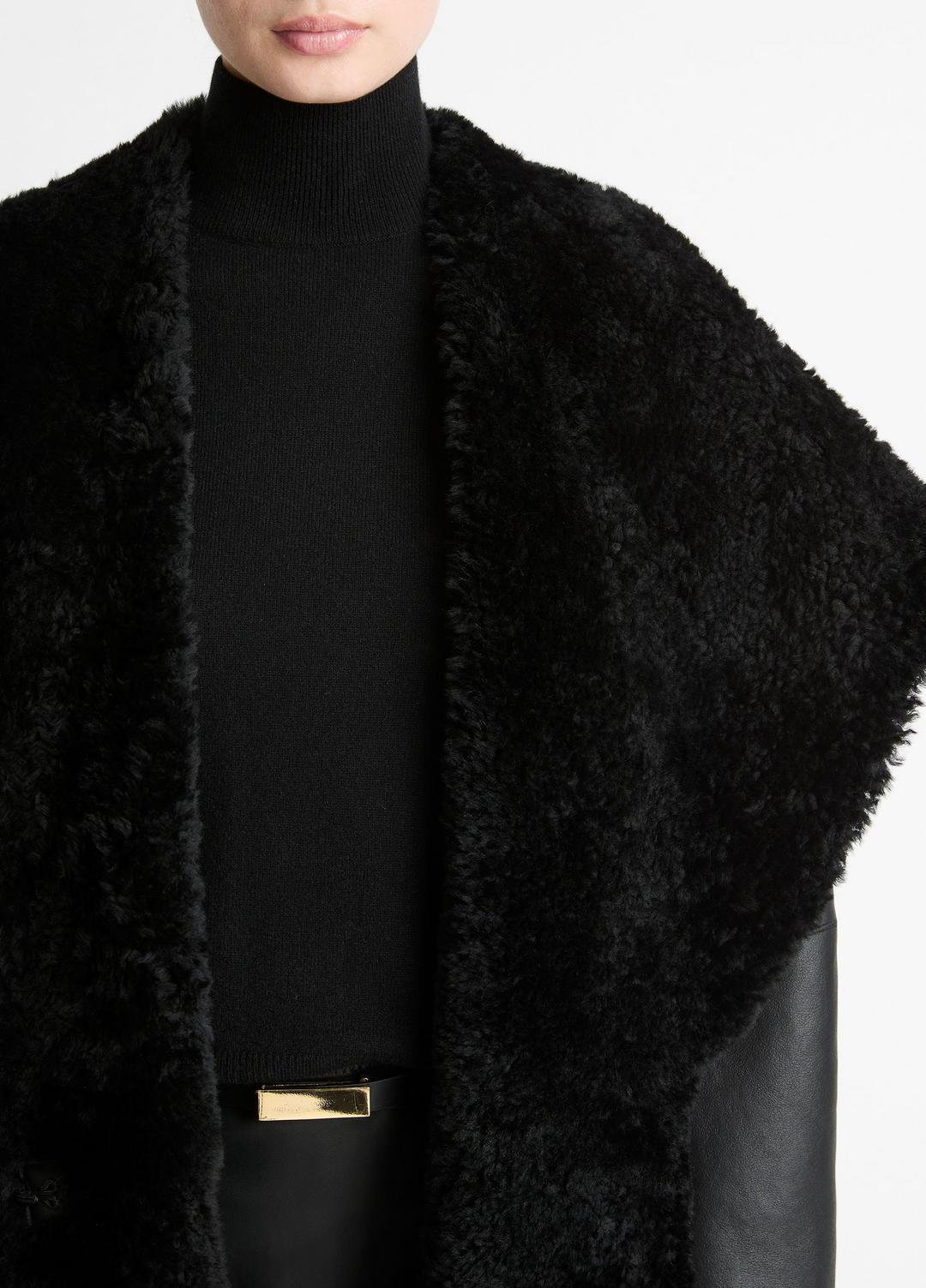 Shearling Hooded Jacket in Jackets