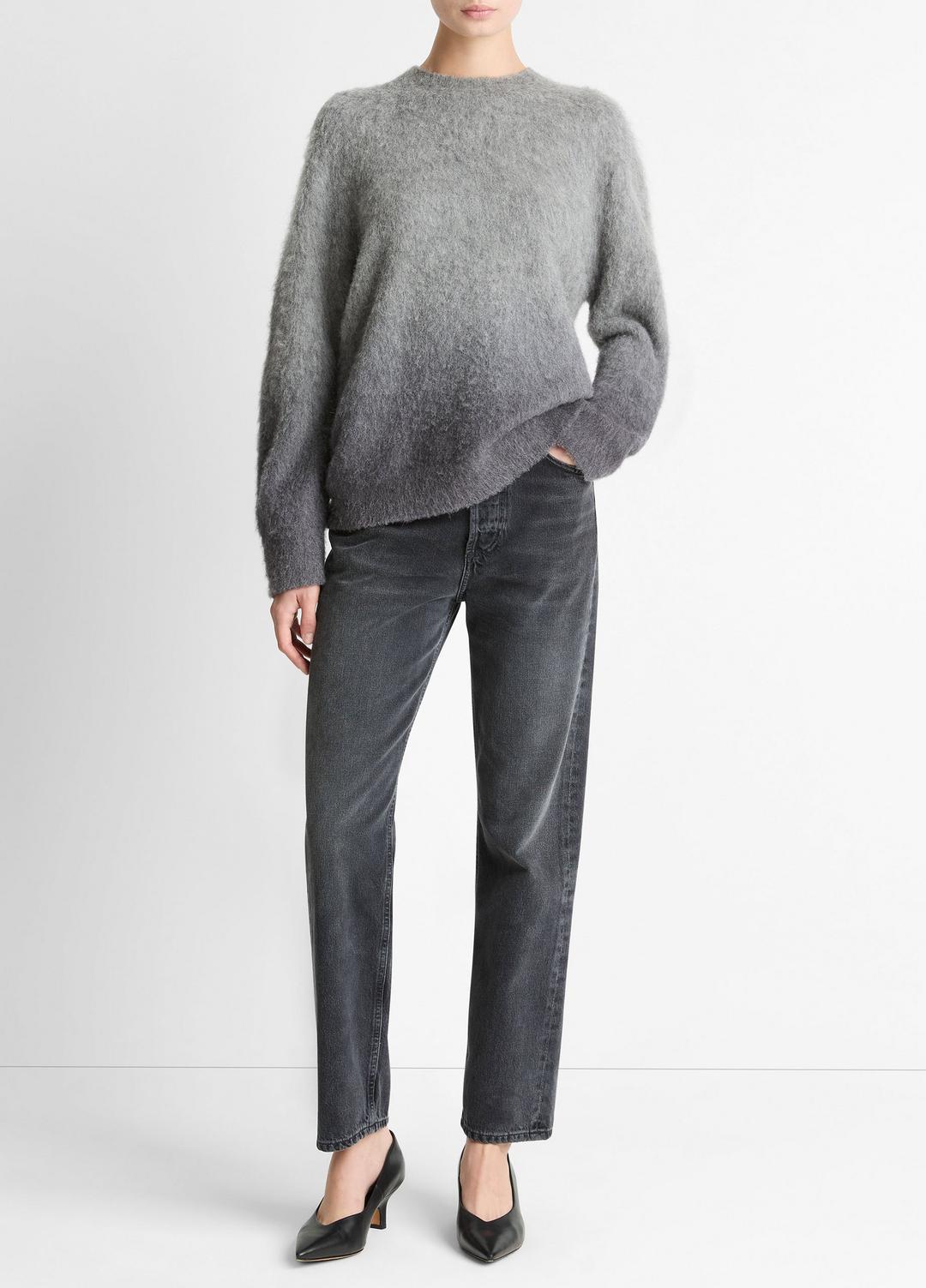 Ombré Alpaca & Wool-Blend Sweater in Crew Neck