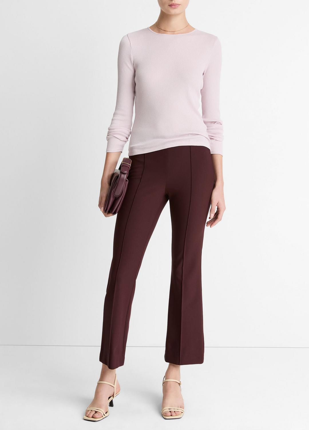 Ribbed Pima Cotton Long-Sleeve T-Shirt in Long Sleeve