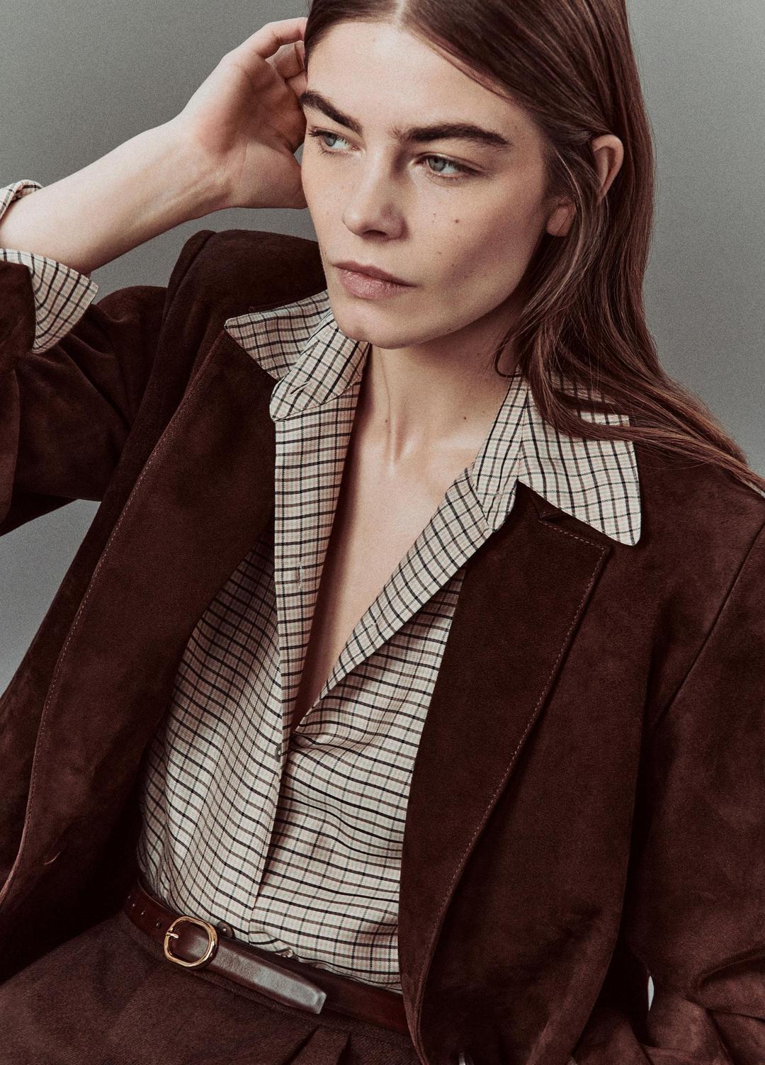 Suede Blazer in Blazers