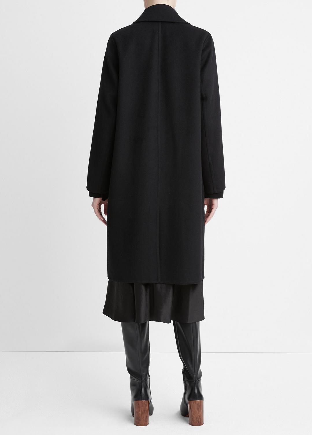 Classic Wool-Blend Straight Coat in Coats