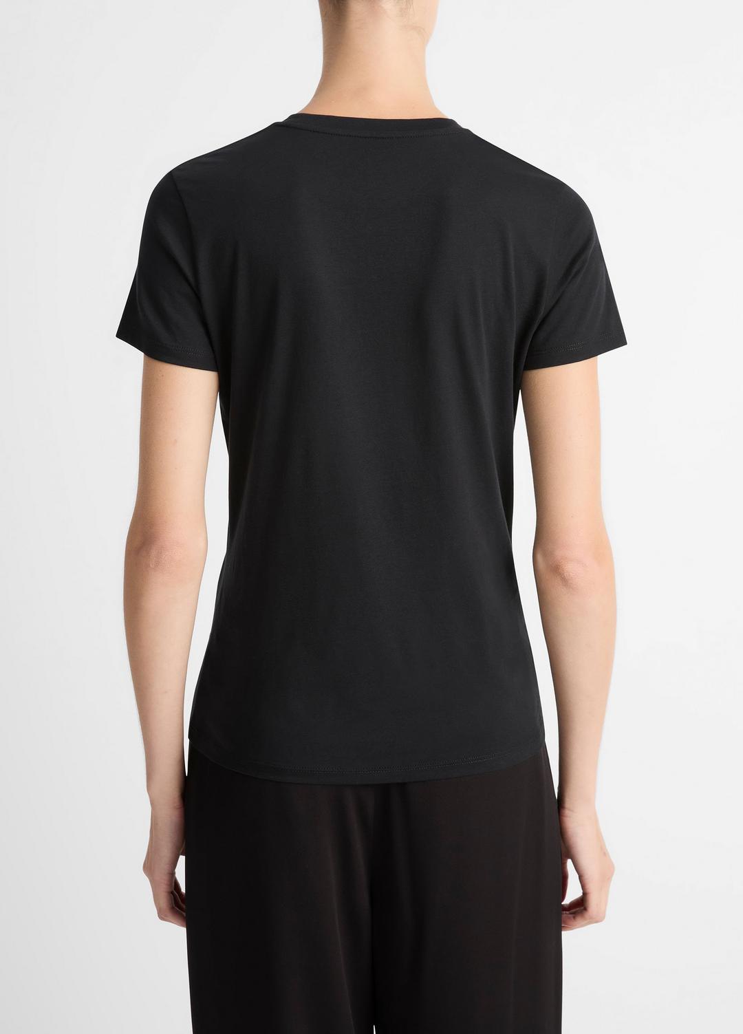 Essential Pima Cotton Crew Neck T-Shirt in Short Sleeve