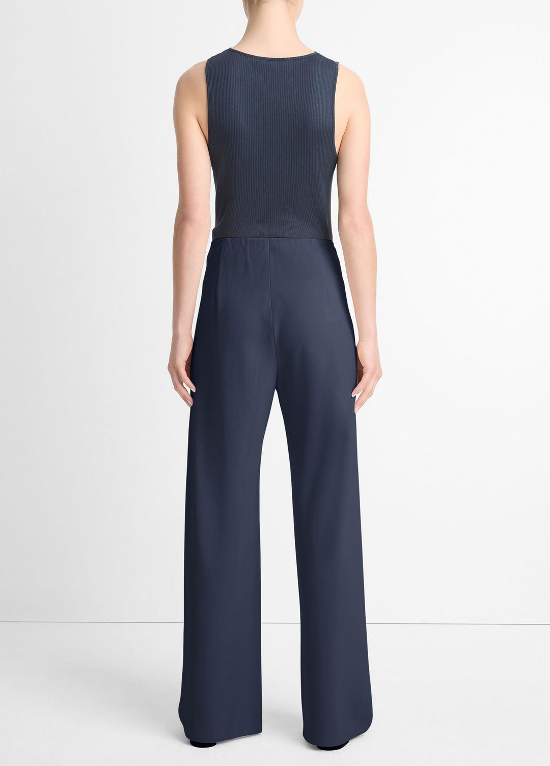 Colette High-Rise Crepe Bias Pant in Trousers