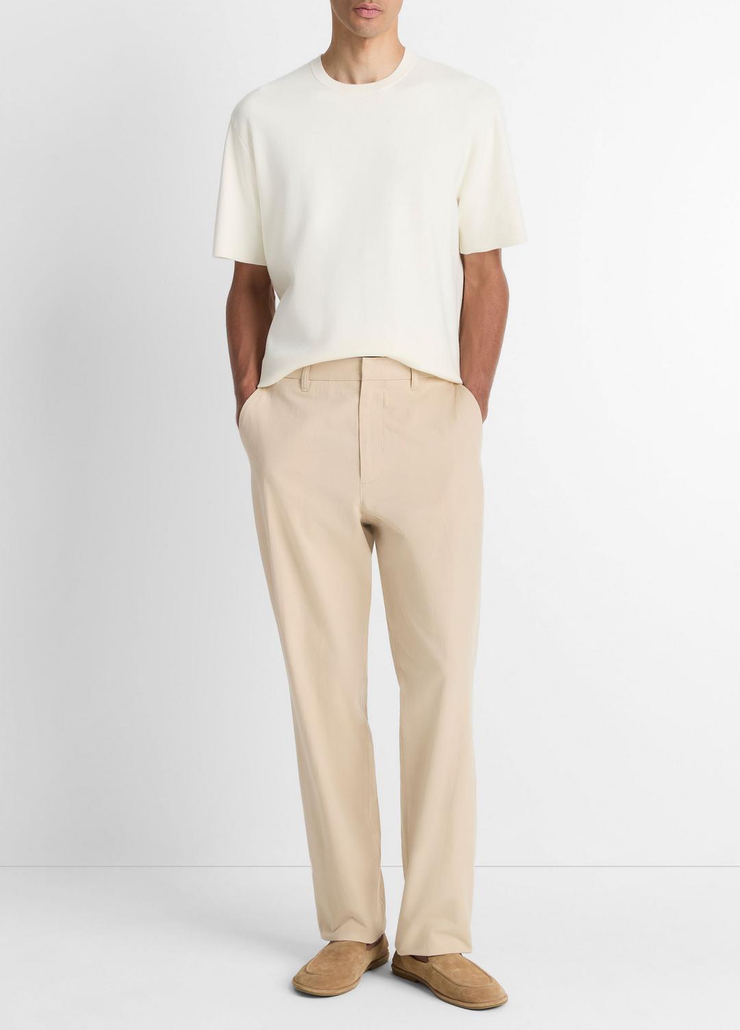 Milano Short-Sleeve Crew Neck Sweater in Crew Neck