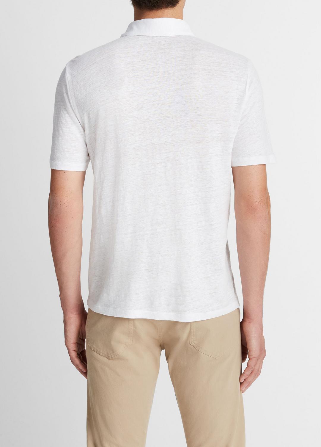 Linen Polo Shirt in Henleys & Polos