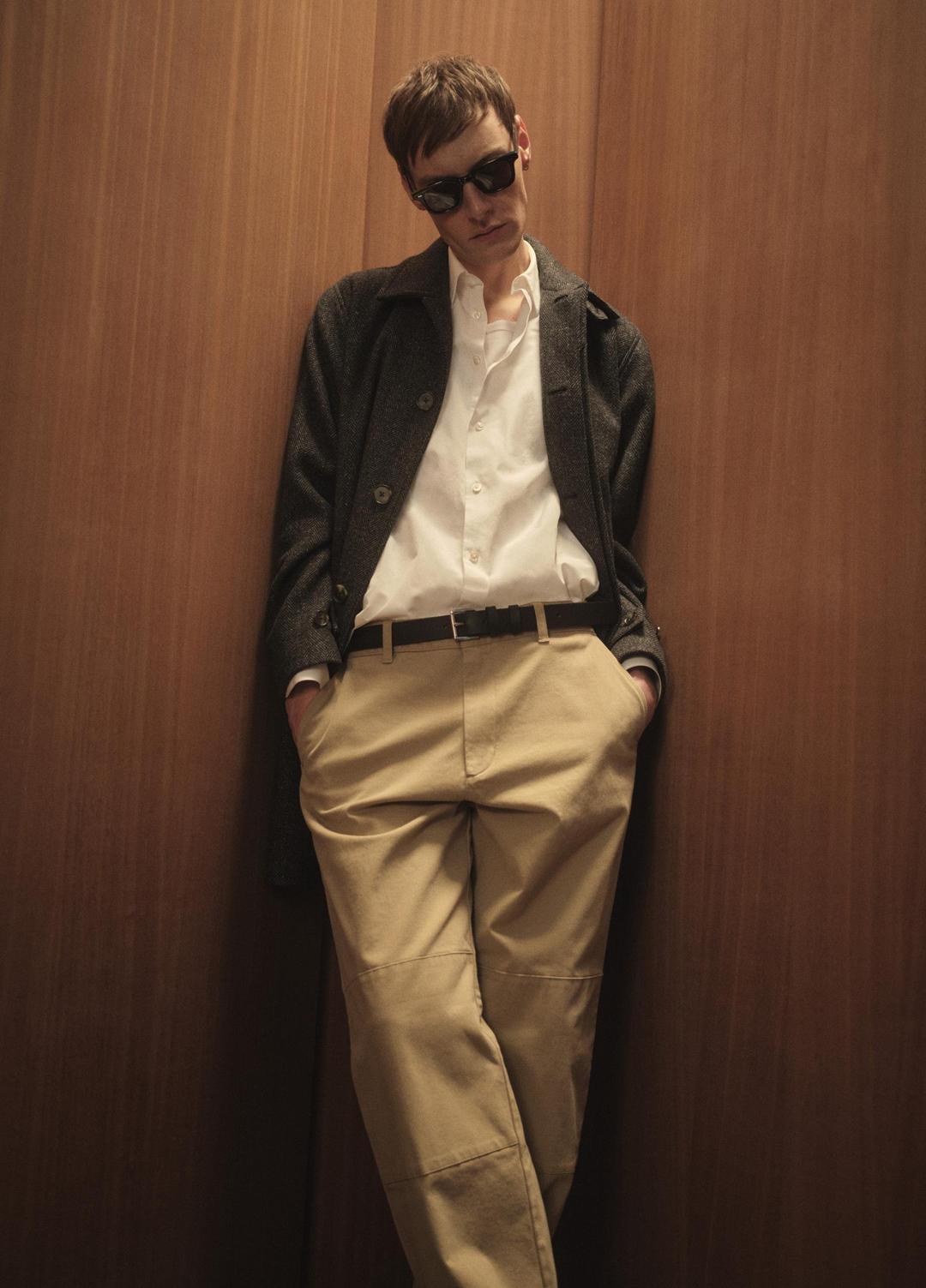 Italian Wool-Blend Balmacaan Coat in Coats