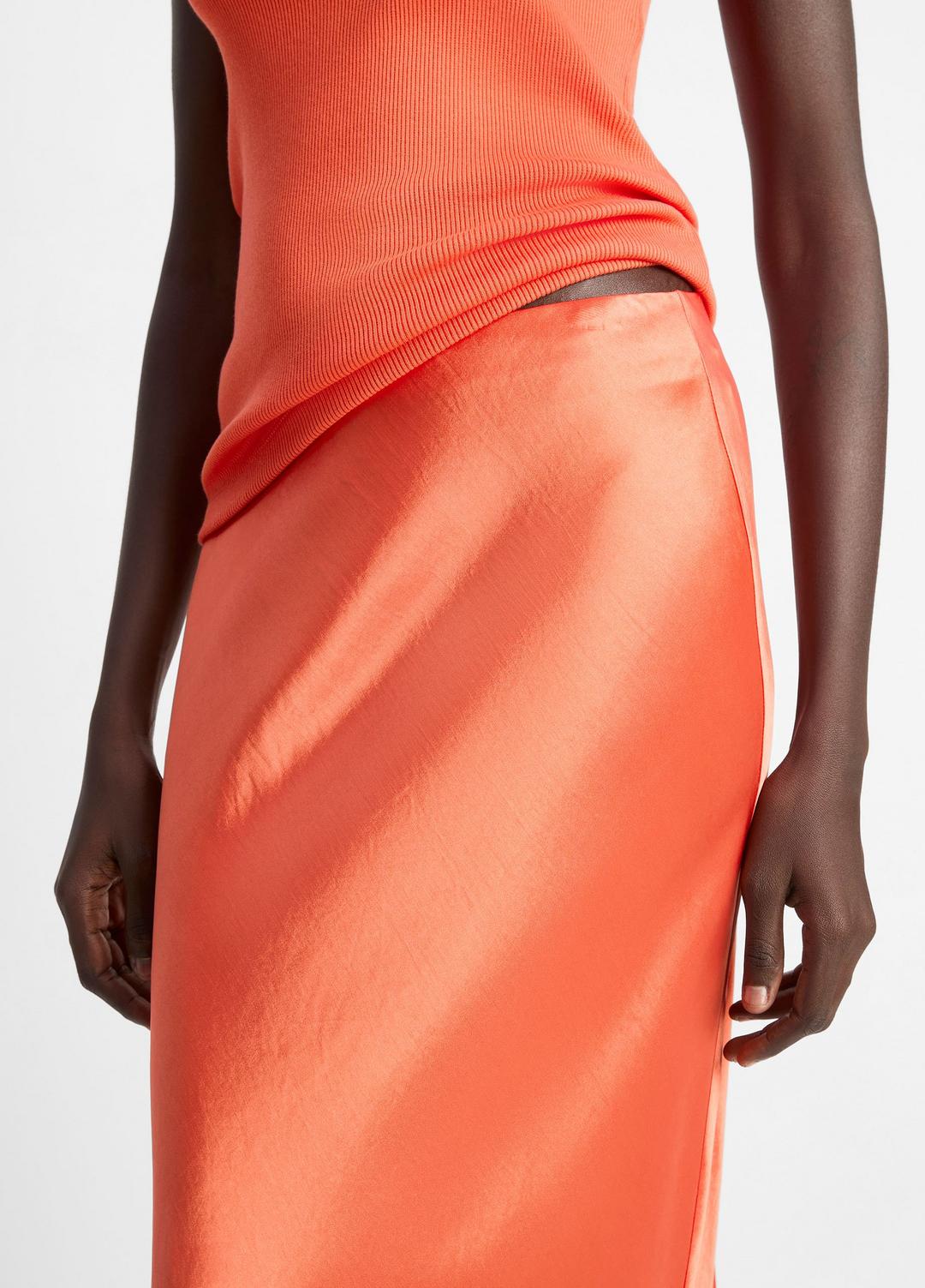 Satin Maxi Skirt in Dresses & Skirts