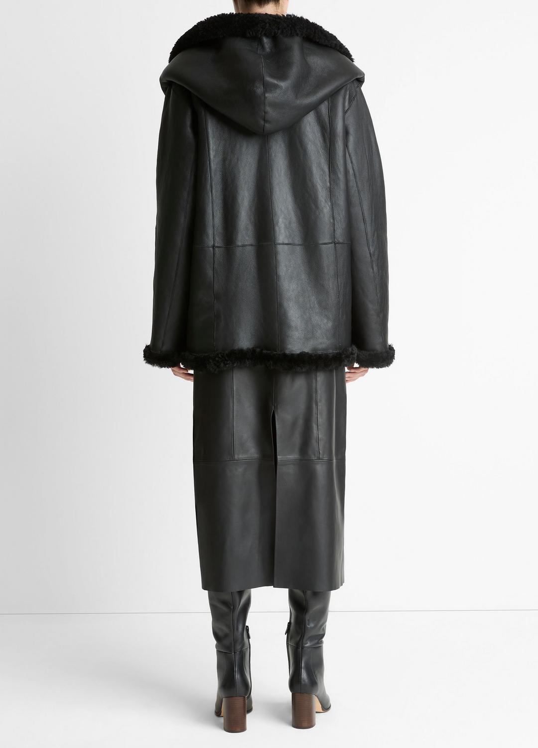 Shearling Hooded Jacket in Jackets