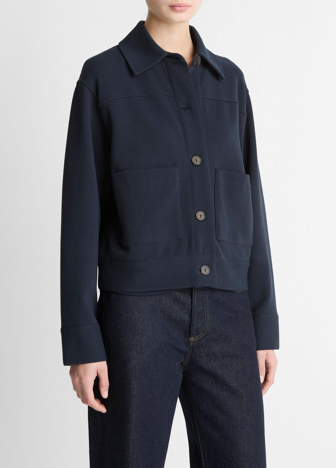 Double-Face Cropped Jacket in Jackets