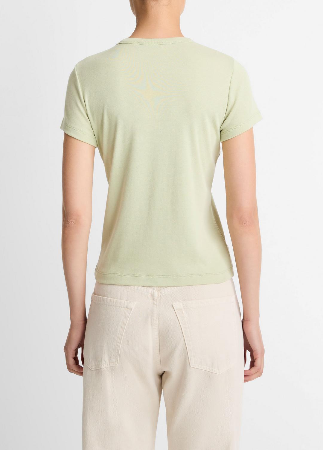 Pima Cotton-Blend '90s Shrunken T-Shirt in Short Sleeve