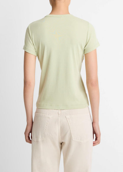 Pima Cotton-Blend '90s Shrunken T-Shirt in Short Sleeve