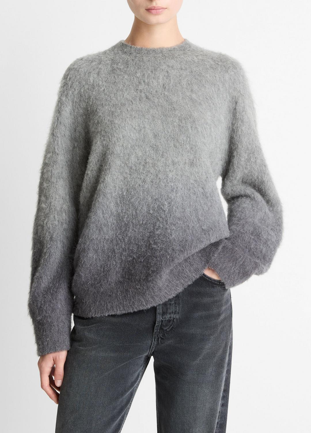Ombré Alpaca & Wool-Blend Sweater in Crew Neck