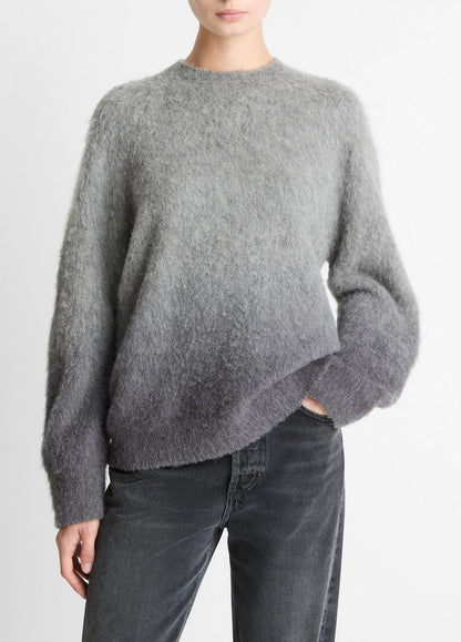 Ombré Alpaca & Wool-Blend Sweater in Crew Neck