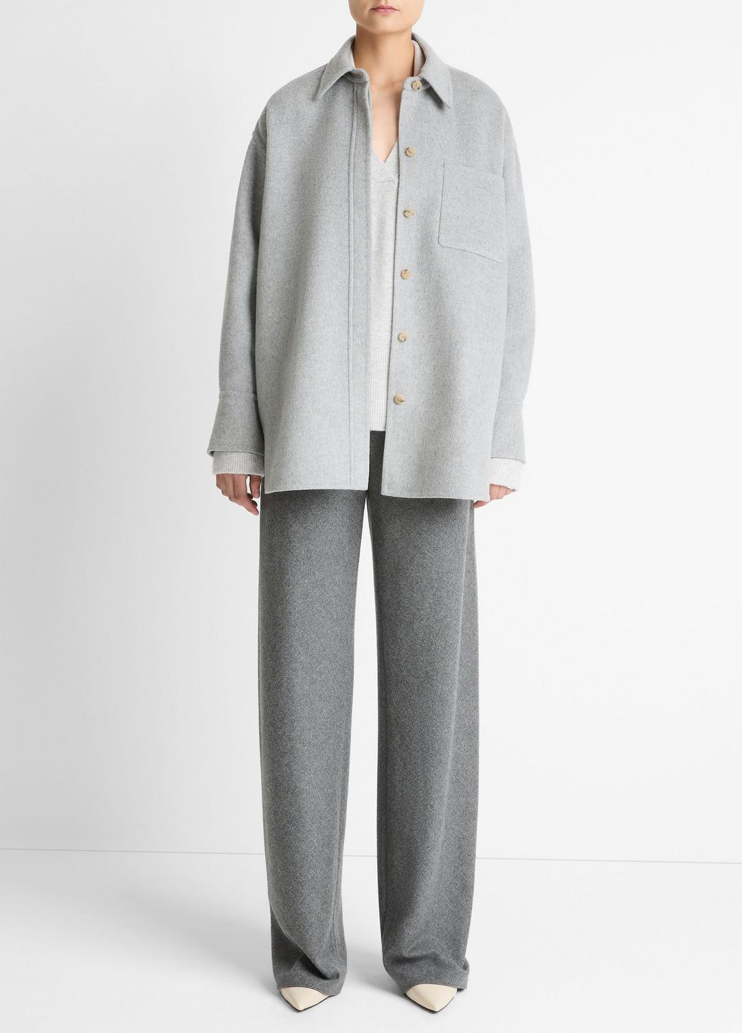 Double-Face Wool & Cashmere-Blend Shirt Jacket in Jackets