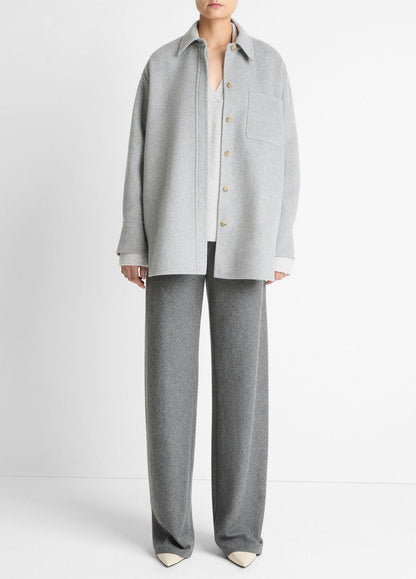 Double-Face Wool & Cashmere-Blend Shirt Jacket in Jackets