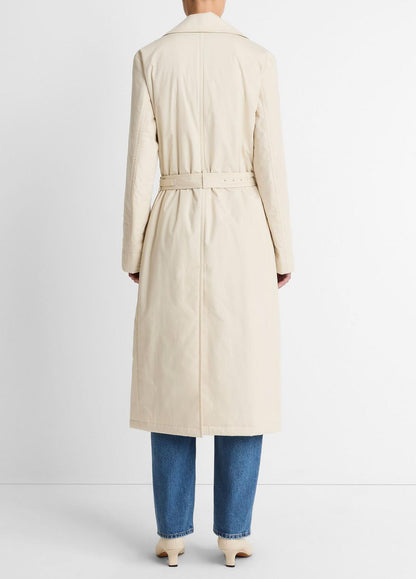 Padded Cotton Long Coat in Coats