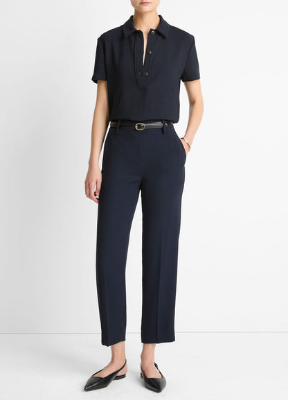 Crepe Tapered Pull-On Pant in Trousers