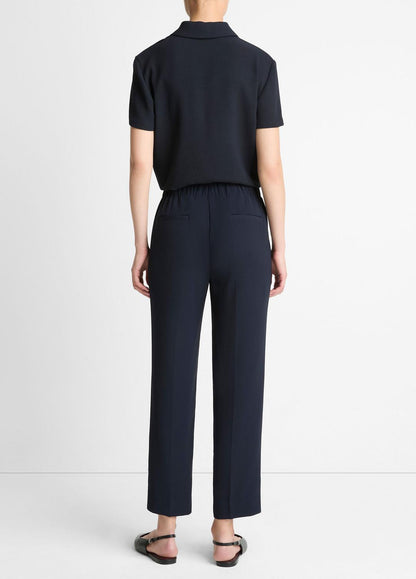 Crepe Tapered Pull-On Pant in Trousers