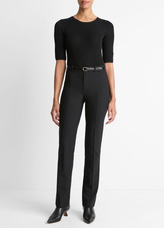 Cotton-Blend Slim Cigarette Pant in Trousers