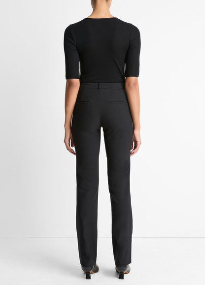Cotton-Blend Slim Cigarette Pant in Trousers