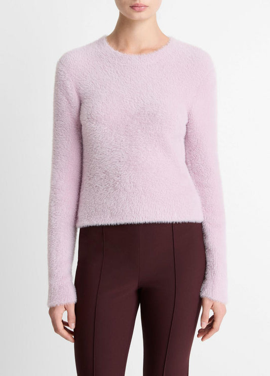 Eyelash Crew Neck Sweater in Crew Neck