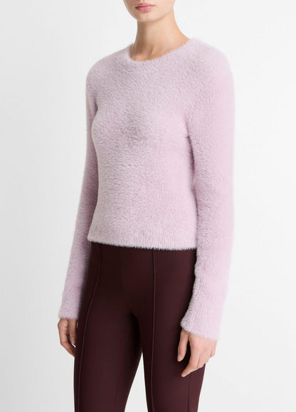 Eyelash Crew Neck Sweater in Crew Neck