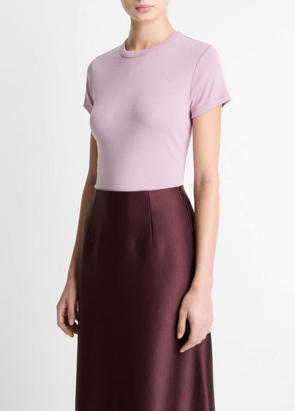 Pima Cotton-Blend '90s Shrunken T-Shirt in Short Sleeve