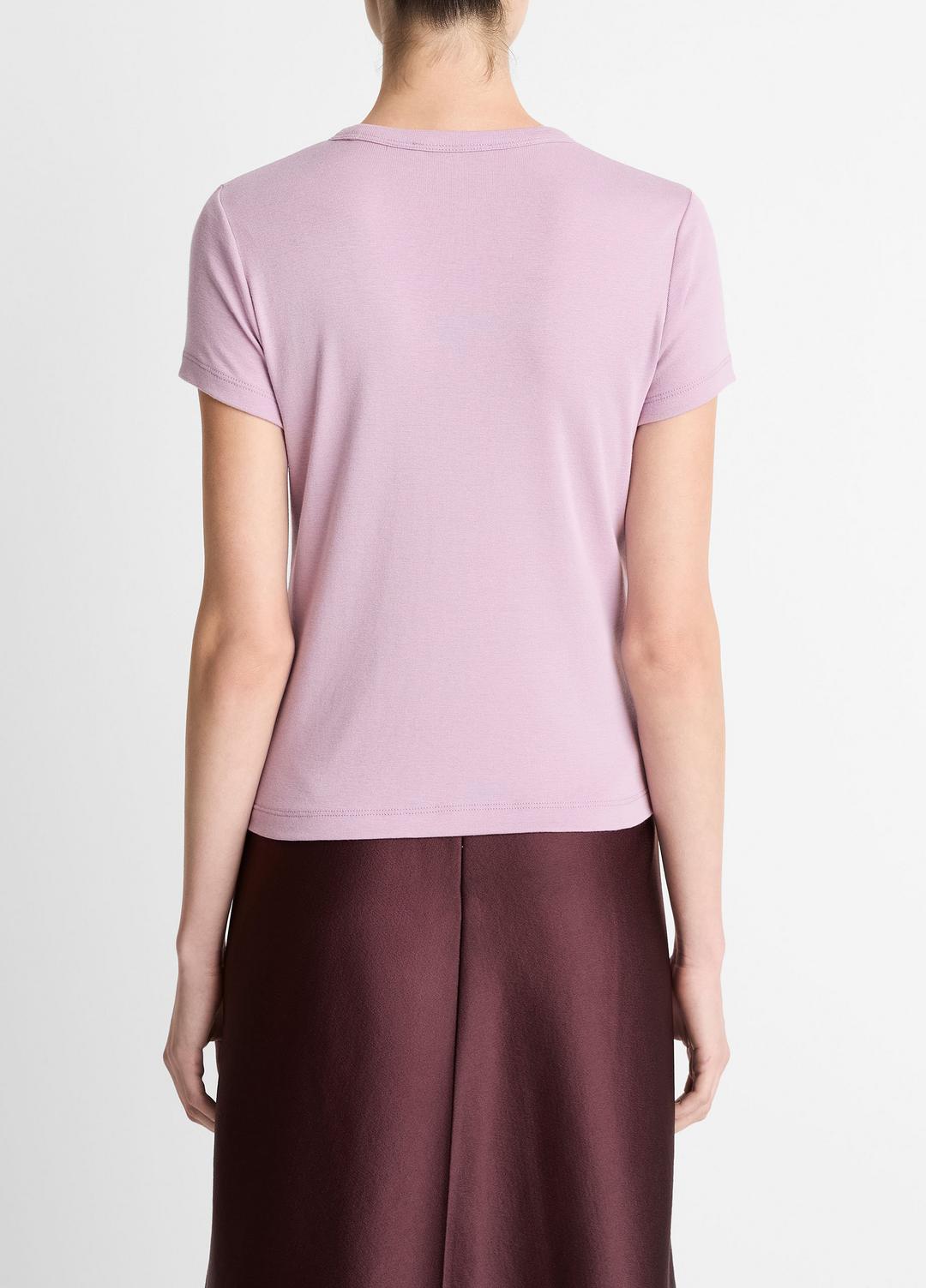 Pima Cotton-Blend '90s Shrunken T-Shirt in Short Sleeve