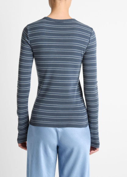 Striped Pima Cotton-Blend Long-Sleeve T-Shirt in Long Sleeve