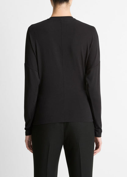 Fixed-Drape Long-Sleeve T-Shirt in Long Sleeve