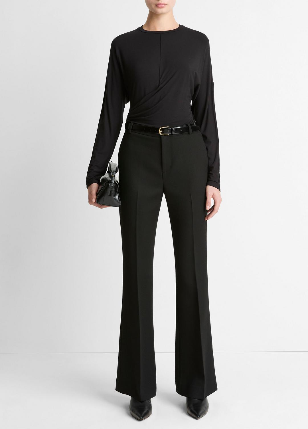 Fixed-Drape Long-Sleeve T-Shirt in Long Sleeve