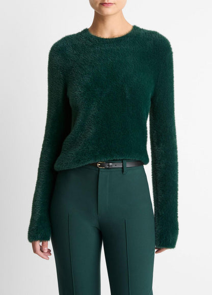 Eyelash Crew Neck Sweater in Crew Neck