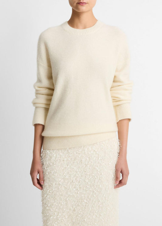 Plush Cashmere Crew Neck Sweater in Crew Neck