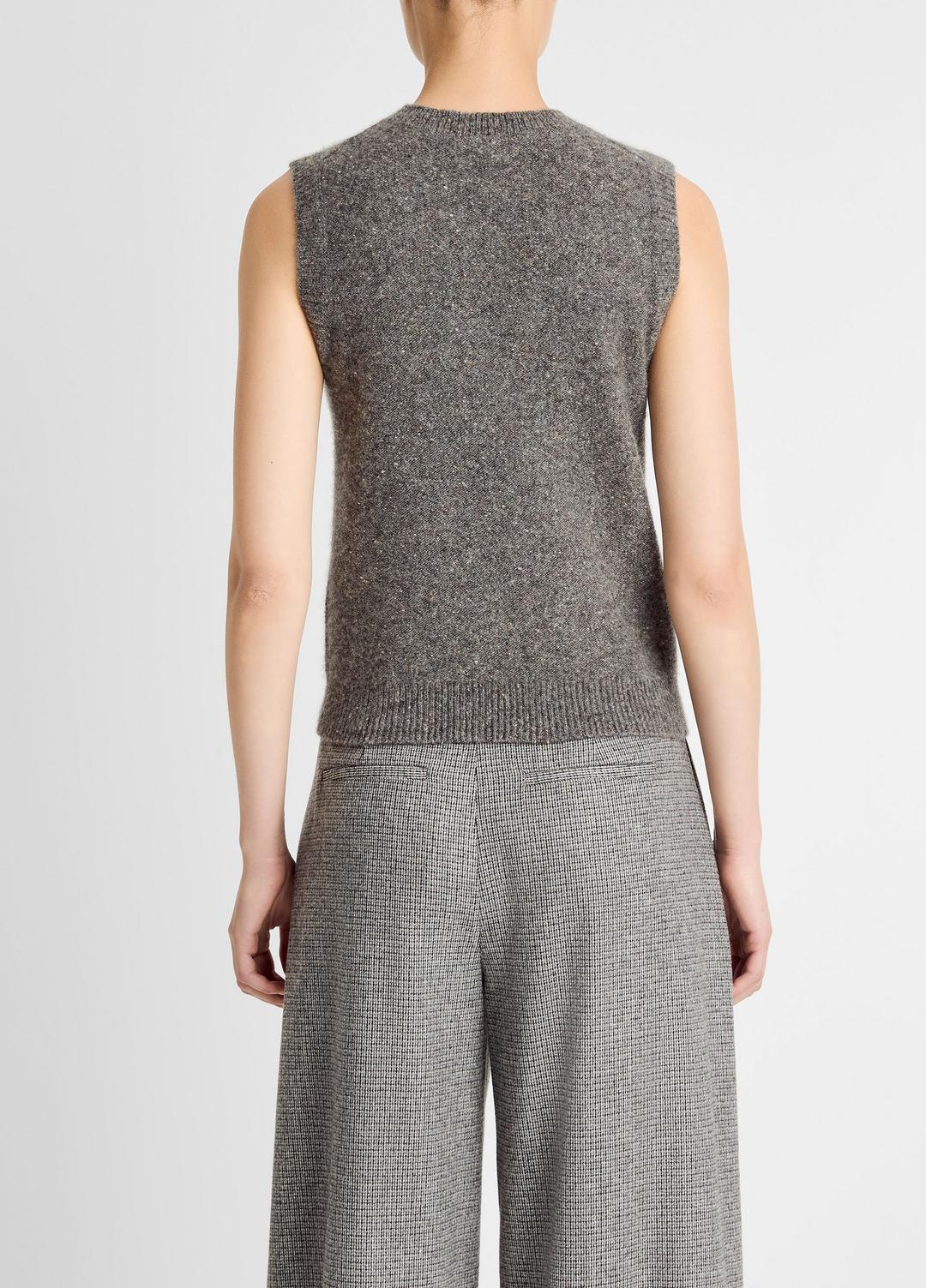 Donegal Plush Cashmere Sweater Vest in V-Neck