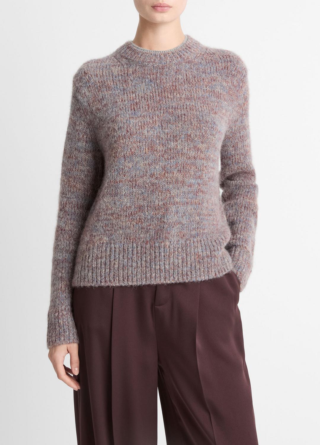 Marled Crew Neck Sweater in Crew Neck