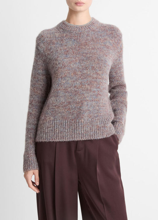 Marled Crew Neck Sweater in Crew Neck