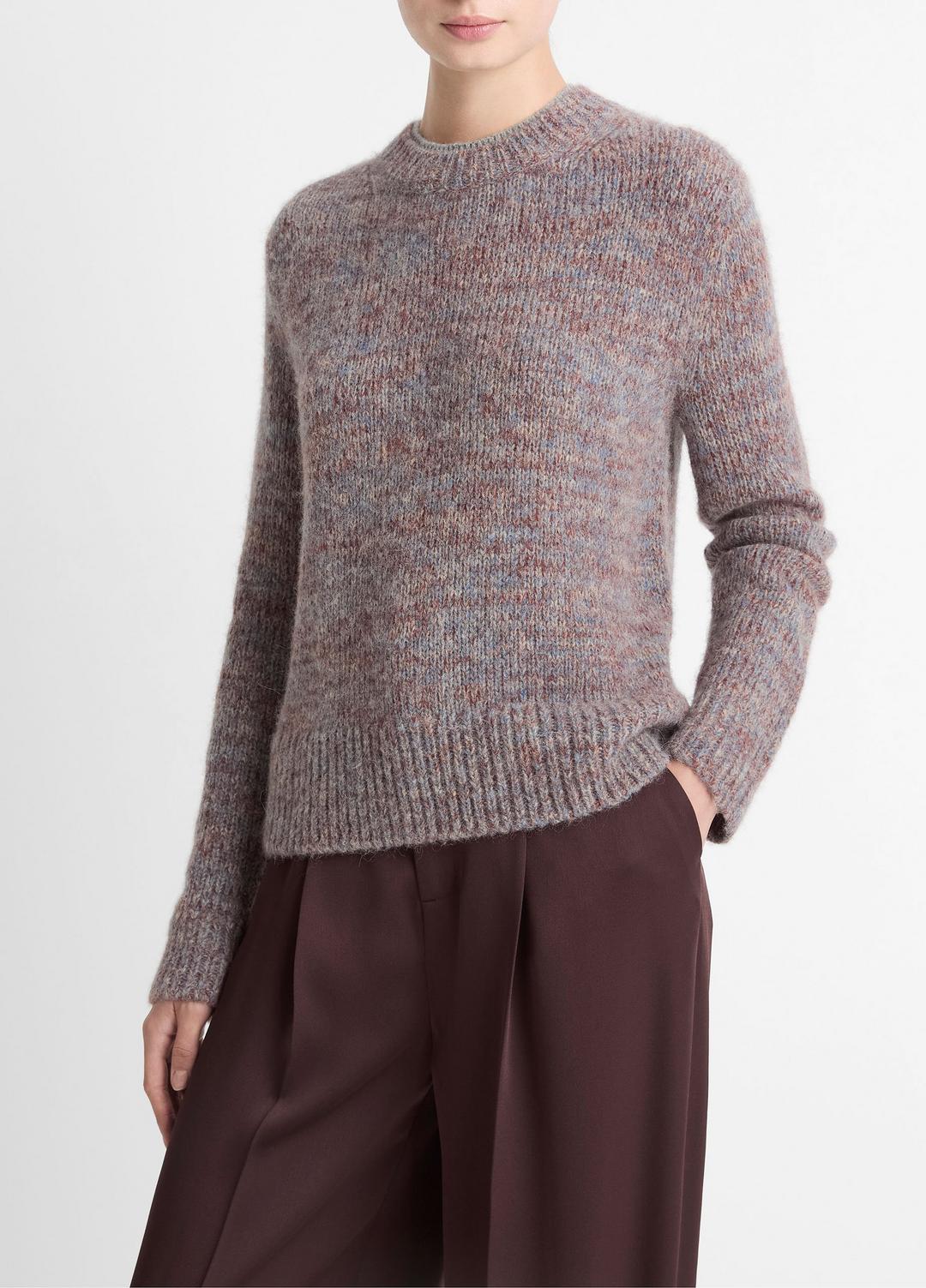 Marled Crew Neck Sweater in Crew Neck