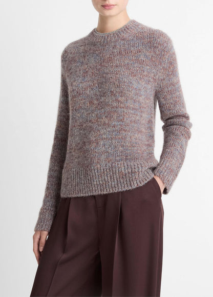 Marled Crew Neck Sweater in Crew Neck