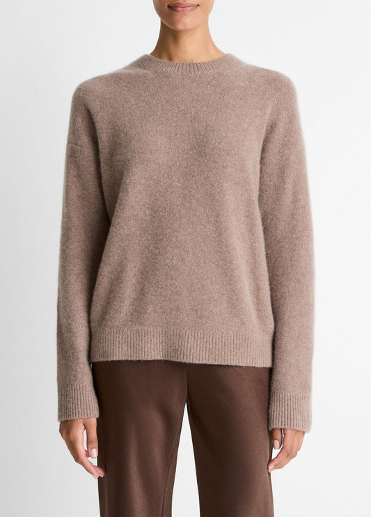 Plush Cashmere Crew Neck Sweater in Crew Neck