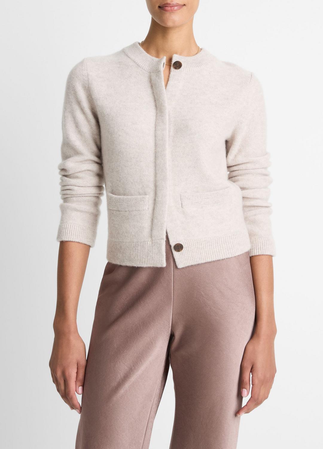 Plush Cashmere Shrunken Cardigan in Cardigans