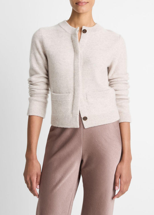 Plush Cashmere Shrunken Cardigan in Cardigans