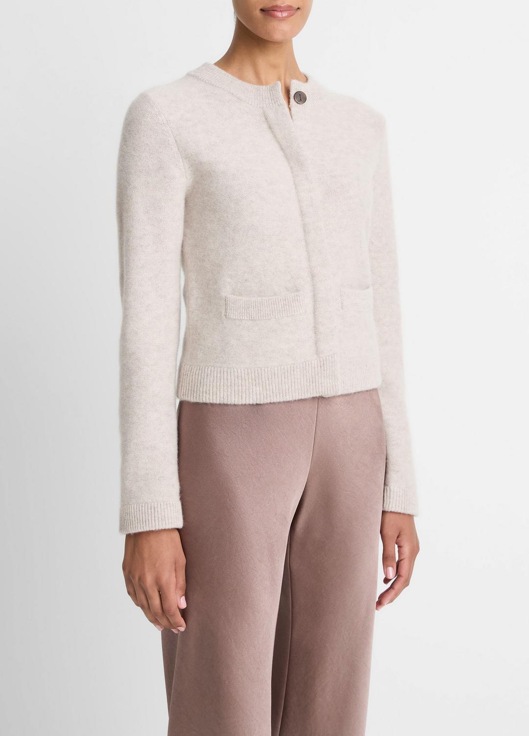 Plush Cashmere Shrunken Cardigan in Cardigans