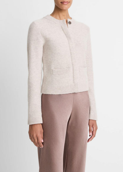 Plush Cashmere Shrunken Cardigan in Cardigans
