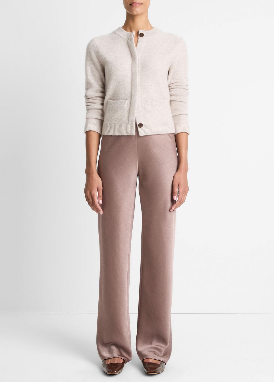 Plush Cashmere Shrunken Cardigan in Cardigans