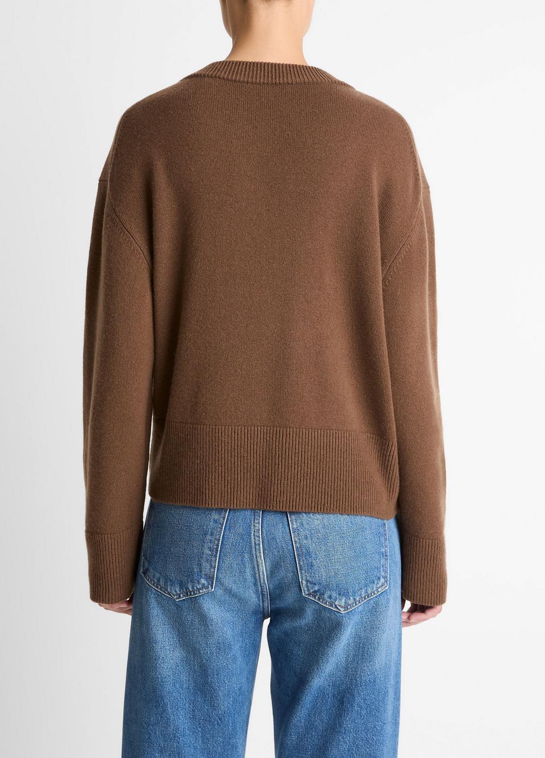 Wool-Cashmere V-Neck Sweater in V-Neck