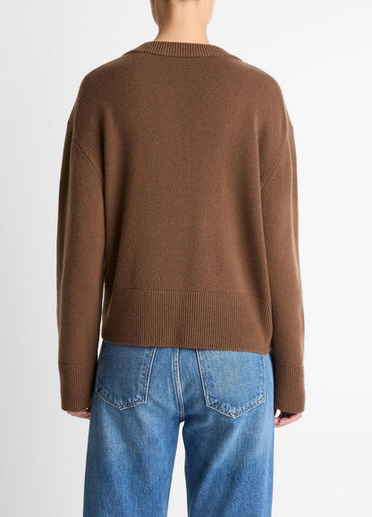 Wool-Cashmere V-Neck Sweater in V-Neck