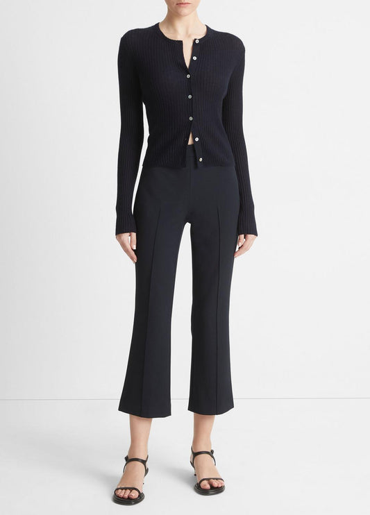 Ribbed Cashmere-Silk Cardigan in Cardigans