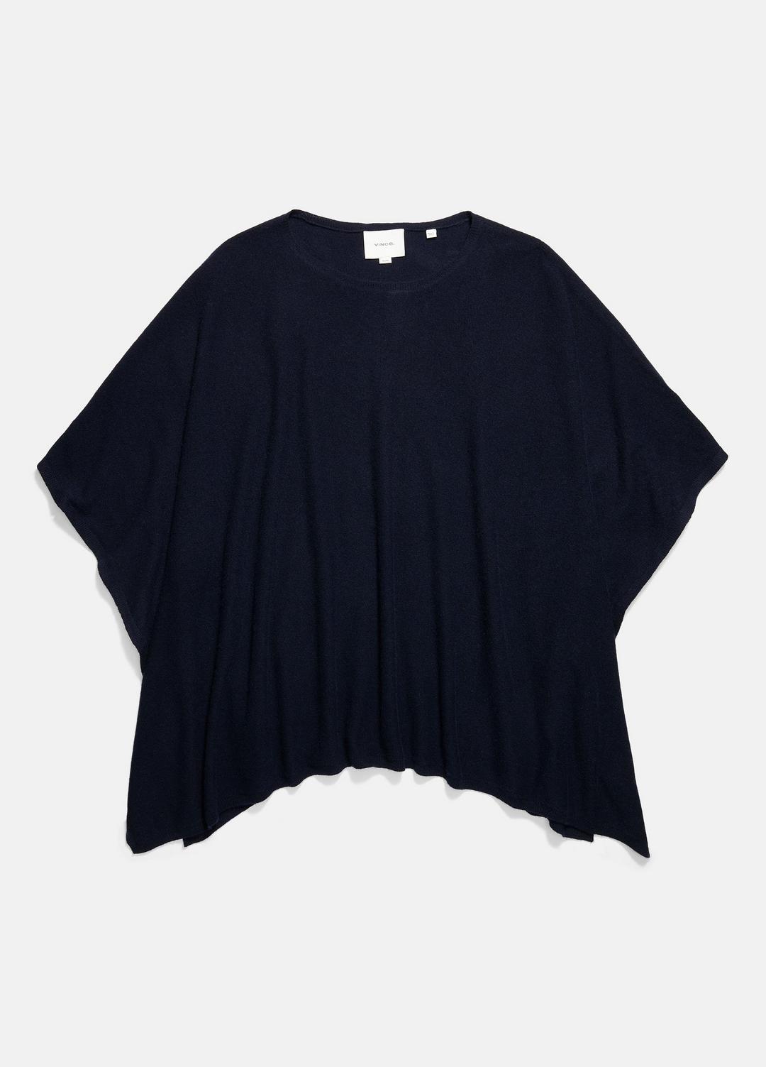 Reverse-Jersey Cashmere Boat-Neck Poncho in Sweaters