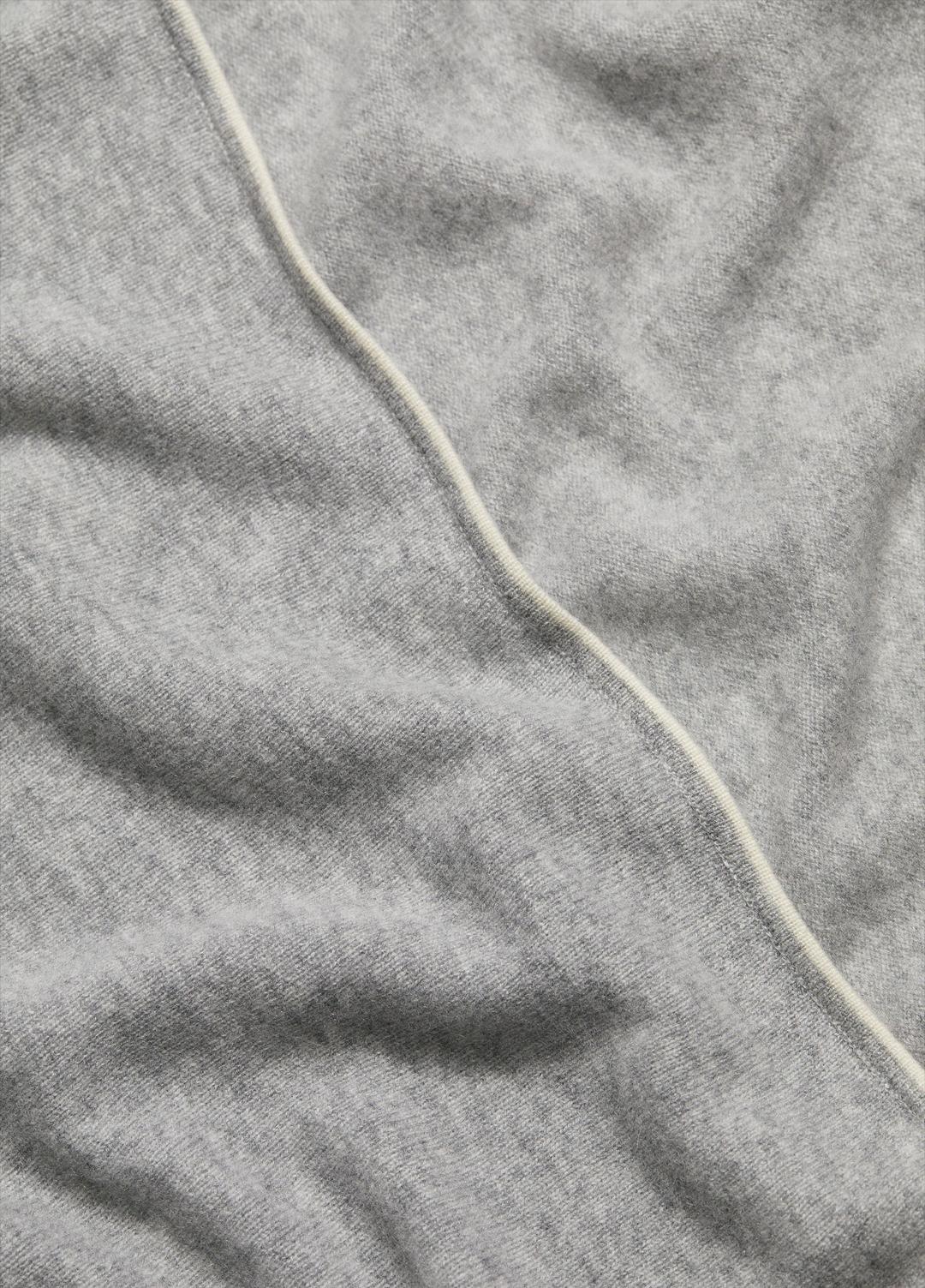 Tipped Jersey-Knit Cashmere Cape in Sweaters