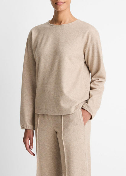 Italian Wool-Blend Lounge Pullover in Sweatshirts & Hoodies